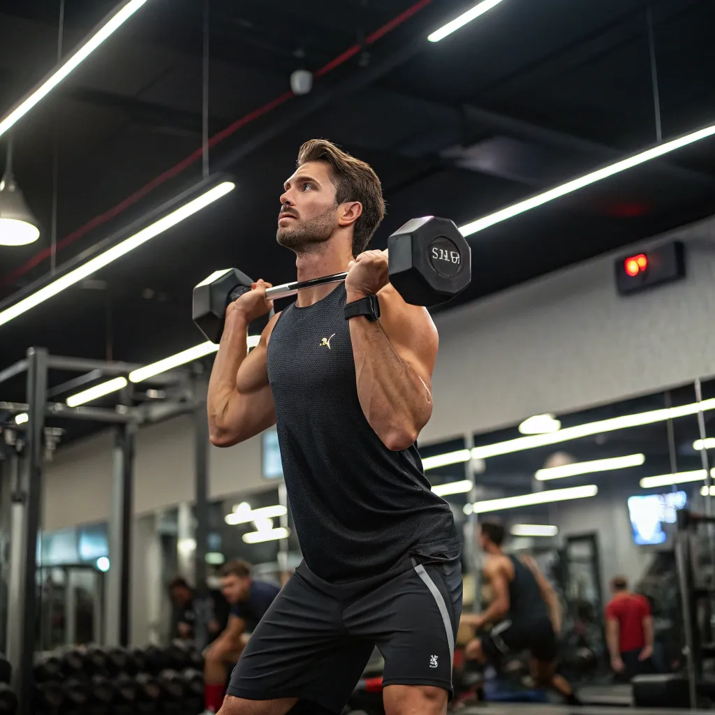 Tim during a workout session
